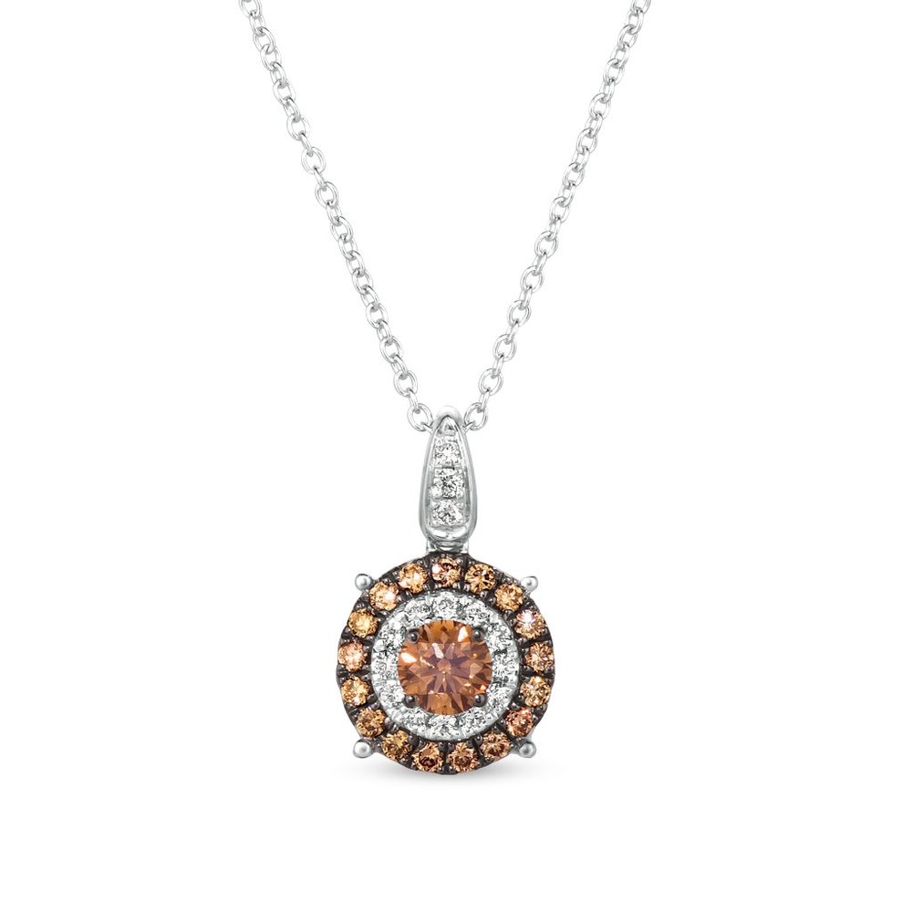 Le Vian Pendant featuring Chocolate Diamonds Vanilla Diamonds in Vanilla Gold